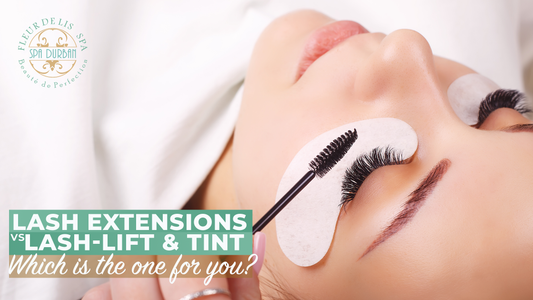 Close-up of long lashes after tint, featured in spa treatments near me for enhancing natural beauty and lash definition