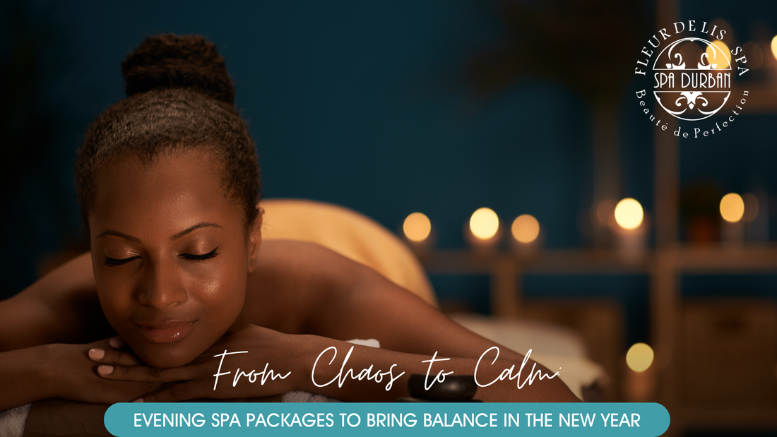 Woman enjoying evening spa packages at Spa Durban with candles and calming ambience