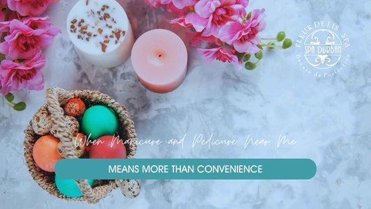 Relaxing day spa Durban setting with candles and flowers for a peaceful Easter spa escape
