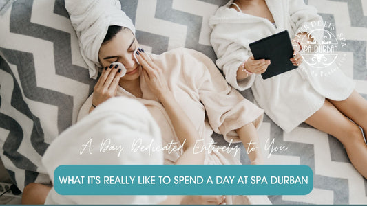 Women relaxing in robes with towels on their heads at Spa Durban, enjoying full day spa packages designed for complete relaxation and self-care