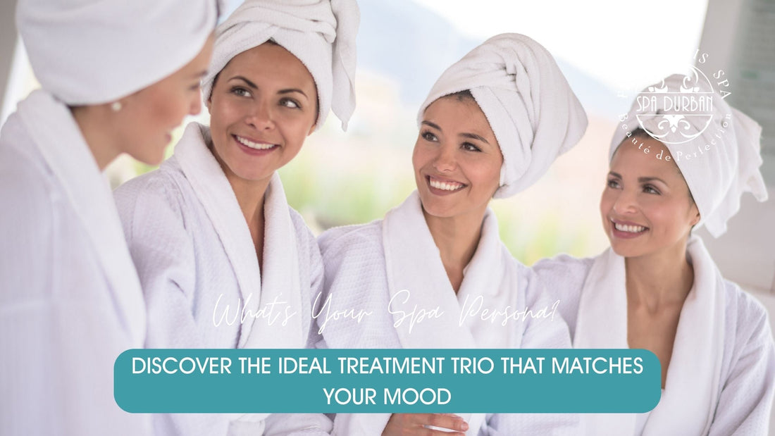 Group of women in robes smiling and relaxing together at the best spa in Durban, enjoying personalised treatments that match their mood