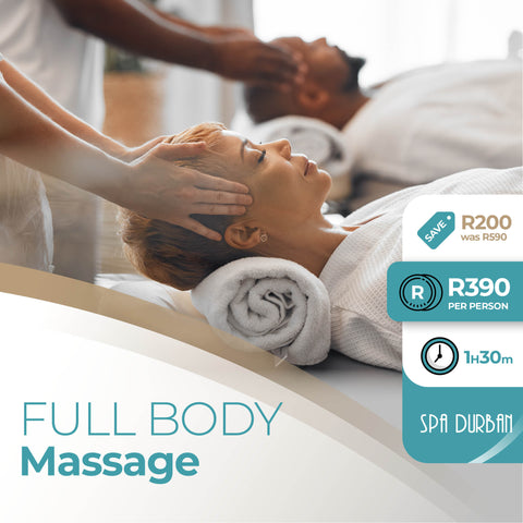 Spa Discount! Get R200 Off a 1h30mins Body Massage